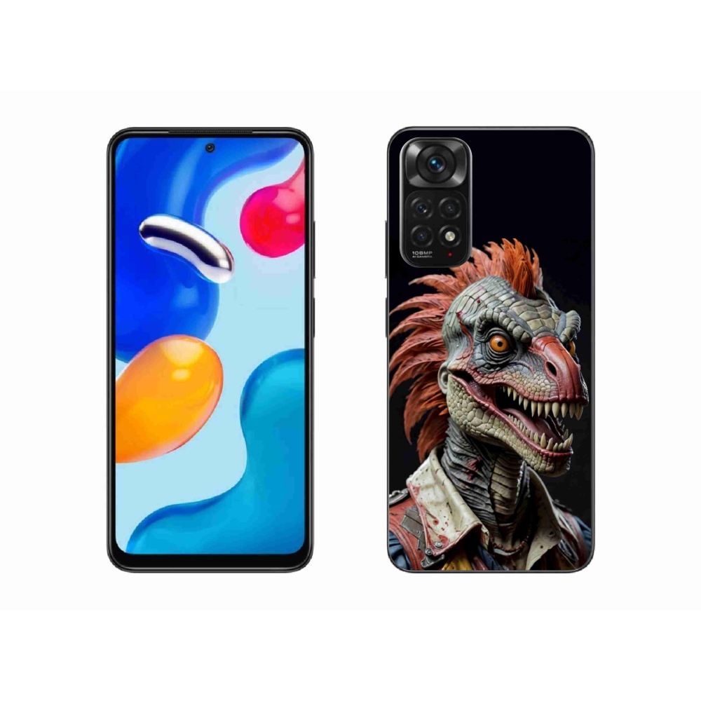 Gélový kryt mmCase na Xiaomi Redmi Note 11S - punk dinosaurus