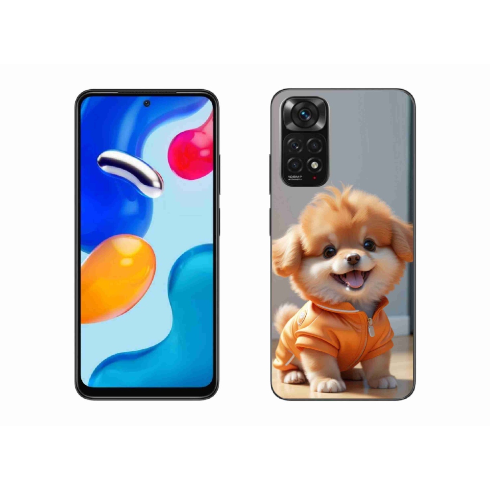 Gélový kryt mmCase na Xiaomi Redmi Note 11S - roztomilý pomeranian v mikine