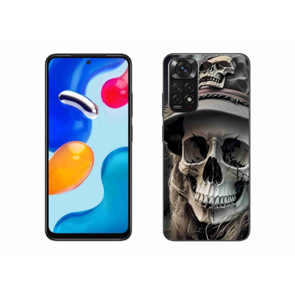 Gélový kryt mmCase na Xiaomi Redmi Note 11S - temná lebka