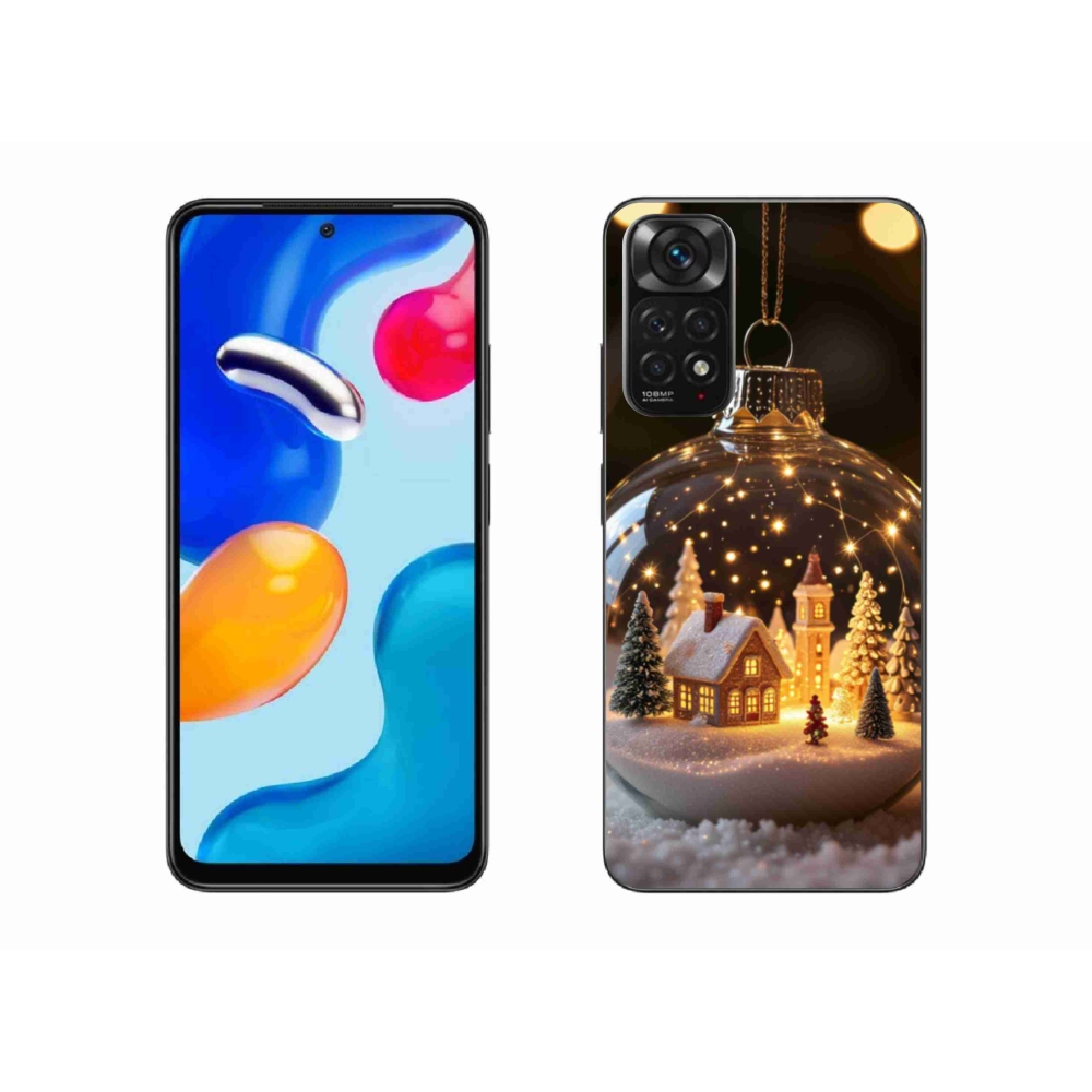 Gélový kryt mmCase na Xiaomi Redmi Note 11S - vianočné gule 3