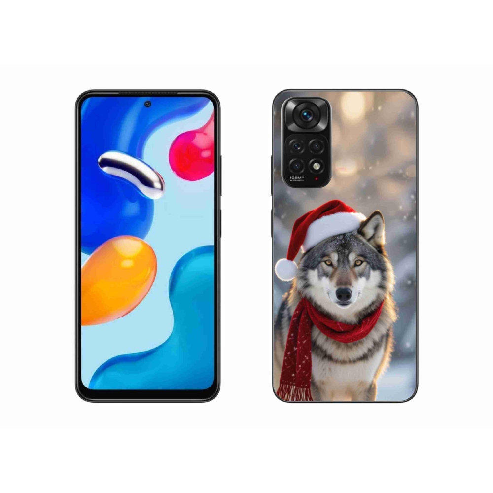 Gélový kryt mmCase na Xiaomi Redmi Note 11S - vianočný vlk