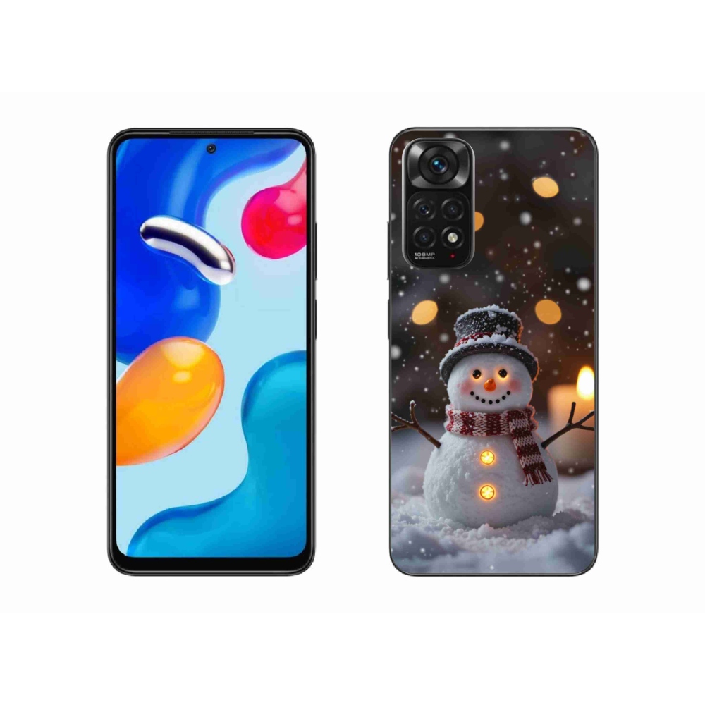 Gélový kryt mmCase na Xiaomi Redmi Note 11S - veselý snehuliak