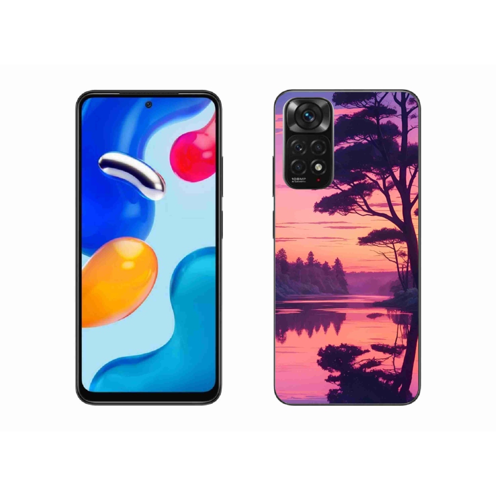 Gélový kryt mmCase na Xiaomi Redmi Note 11S - západ slnka nad jazerom