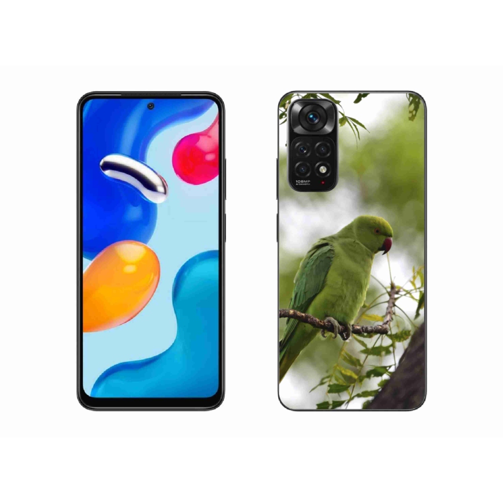 Gélový kryt mmCase na Xiaomi Redmi Note 11S - zelený papagáj
