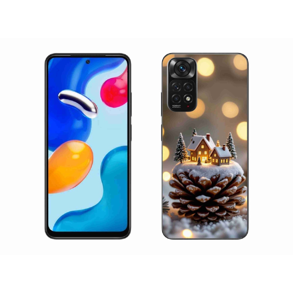 Gélový kryt mmCase na Xiaomi Redmi Note 11S - zimná dedinka