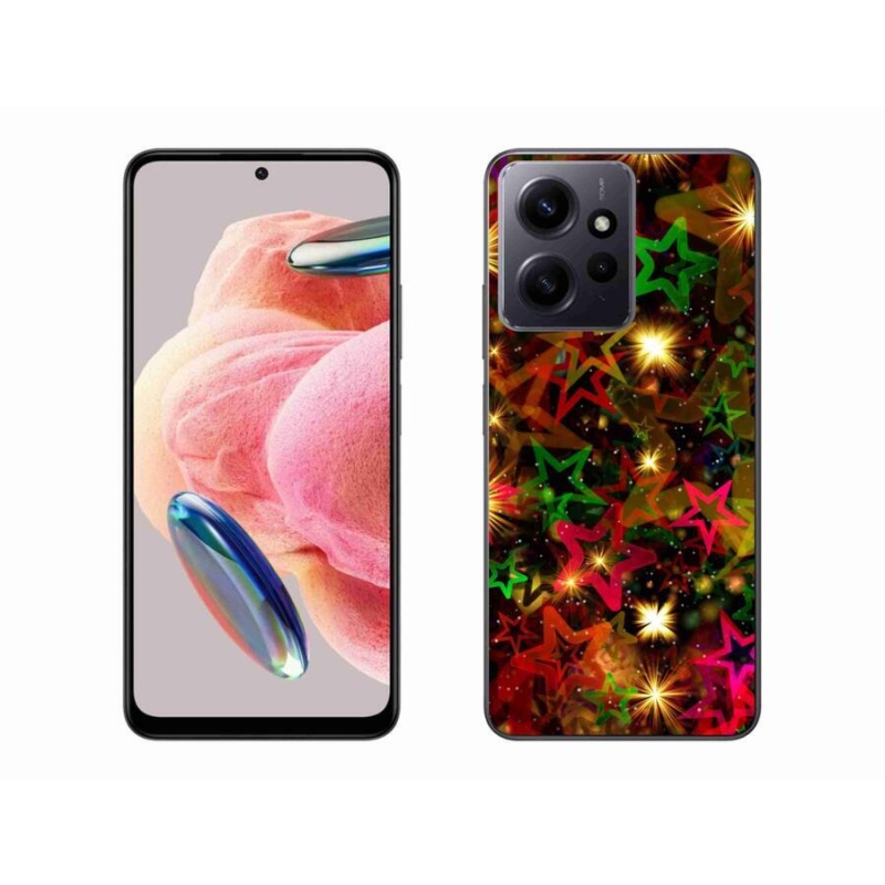 Gélový kryt mmCase na Xiaomi Redmi Note 12 4G - farebné hviezdičky