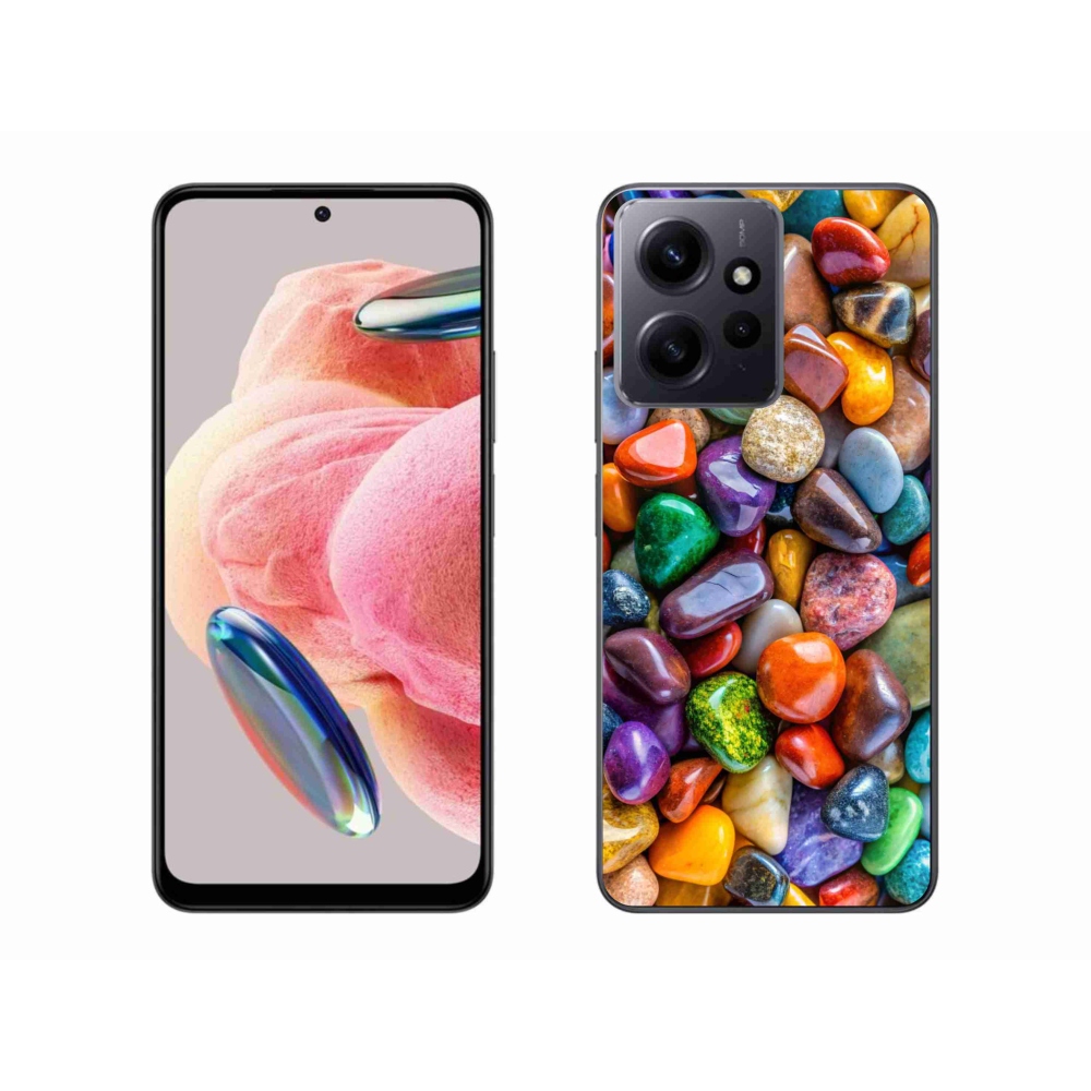 Gélový kryt mmCase na Xiaomi Redmi Note 12 4G - farebné kamienky