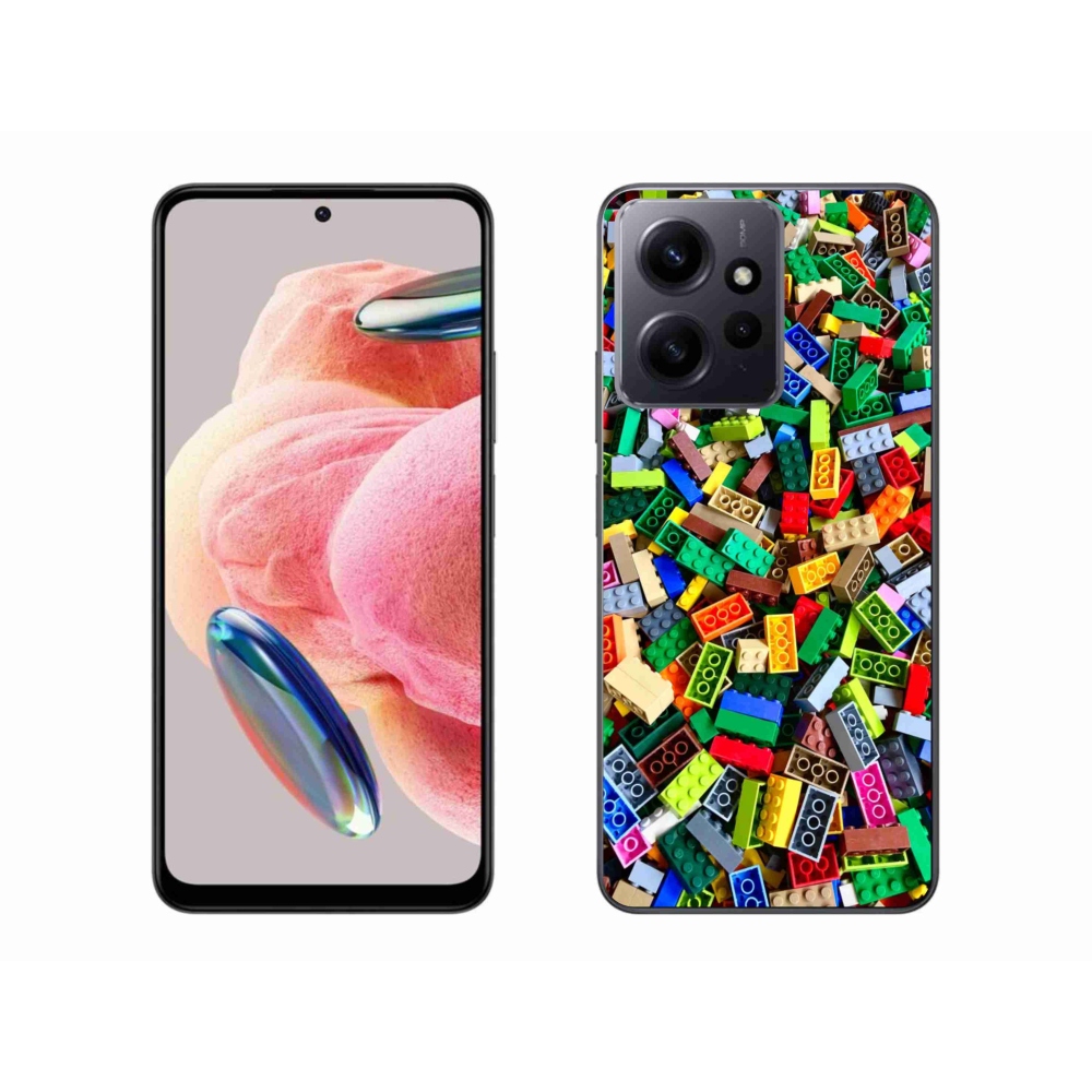 Gélový kryt mmCase na Xiaomi Redmi Note 12 4G - farebné stavebné kocky