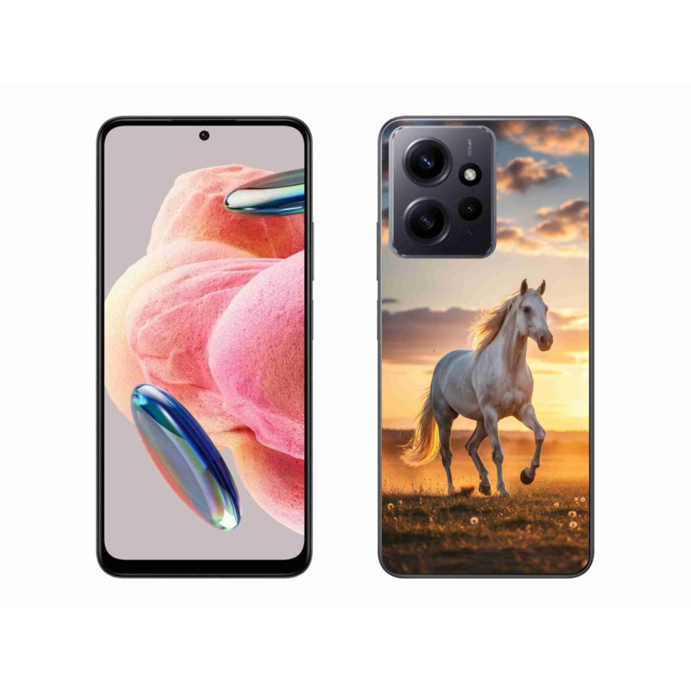 Gélový kryt mmCase na Xiaomi Redmi Note 12 4G - bežiaci biely kôň 2