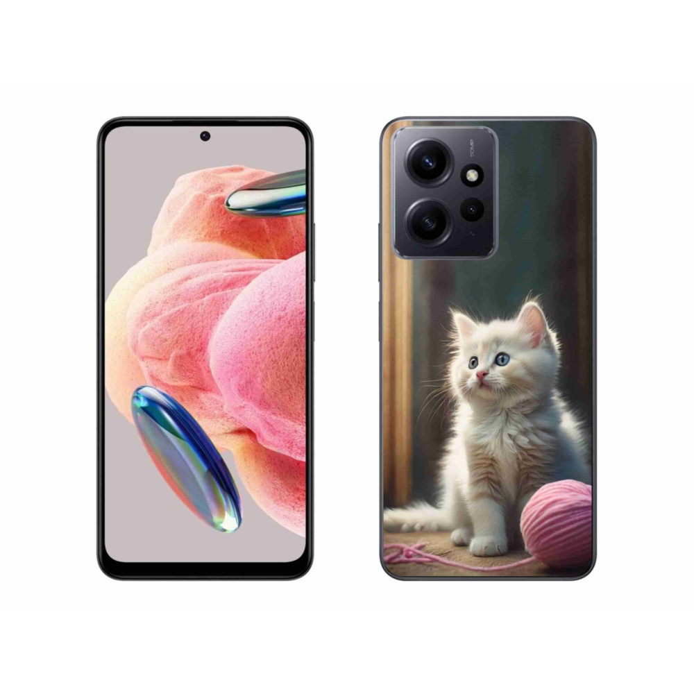 Gélový kryt mmCase na Xiaomi Redmi Note 12 4G - biele mačiatko 2