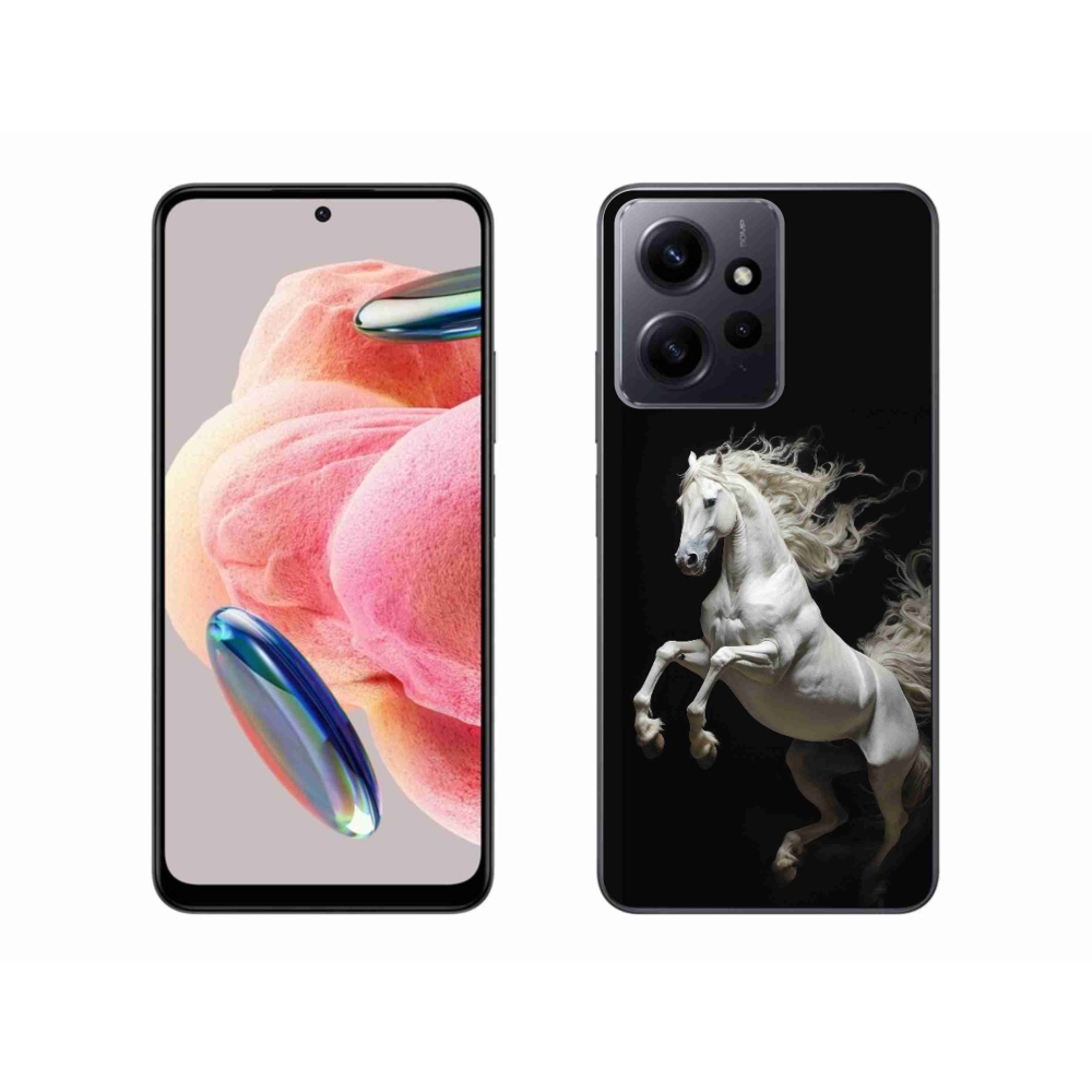 Gélový kryt mmCase na Xiaomi Redmi Note 12 4G - biely kôň 4