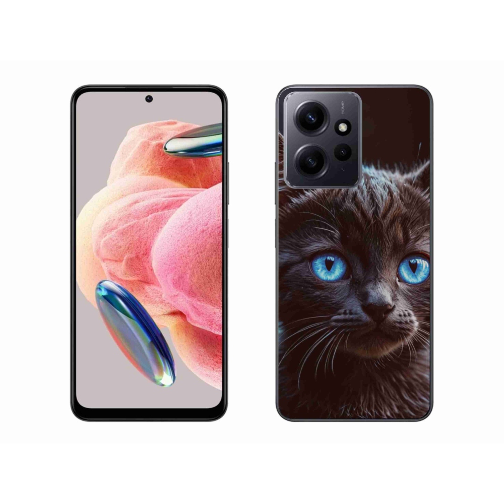 Gélový kryt mmCase na Xiaomi Redmi Note 12 4G - čierne mačiatko 2
