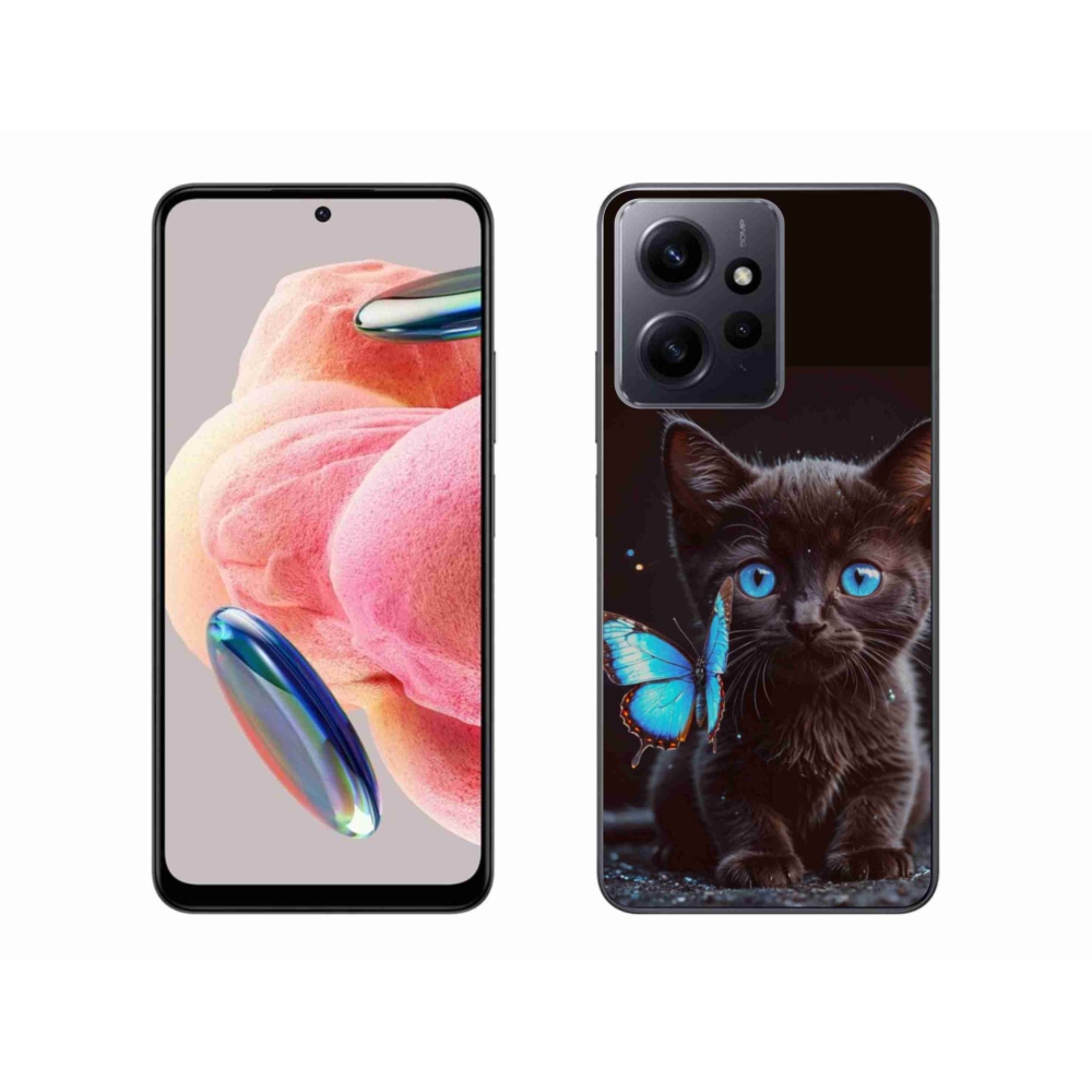 Gélový kryt mmCase na Xiaomi Redmi Note 12 4G - čierne mačiatko 3