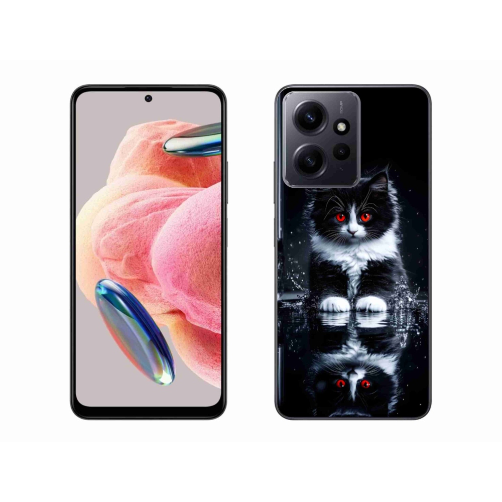 Gélový kryt mmCase na Xiaomi Redmi Note 12 4G - čiernobiele mačiatko