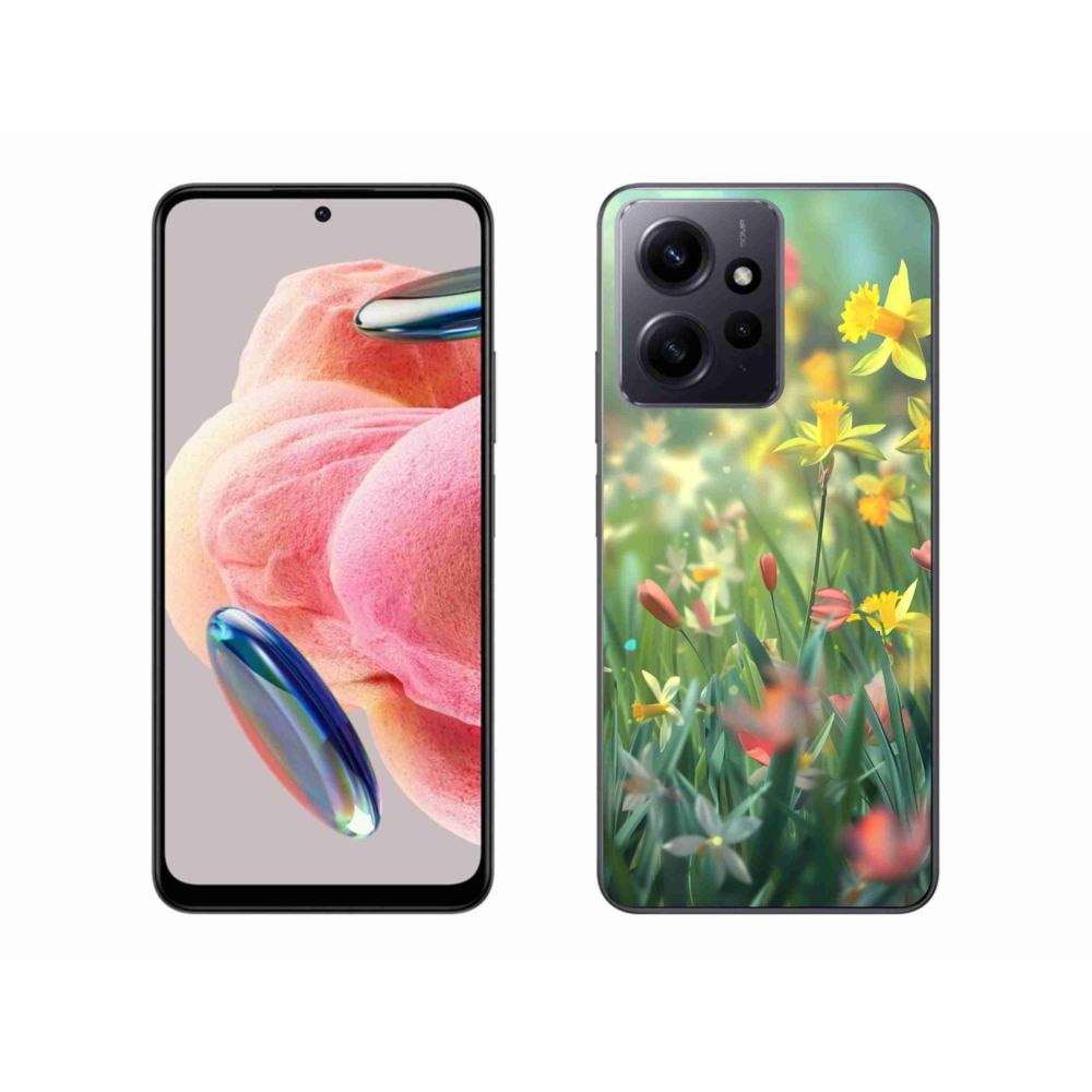 Gélový kryt mmCase na Xiaomi Redmi Note 12 4G - jarné kvety