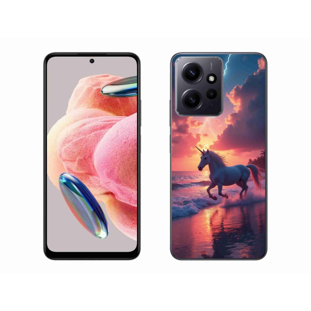 Gélový kryt mmCase na Xiaomi Redmi Note 12 4G - jednorožec na pláži