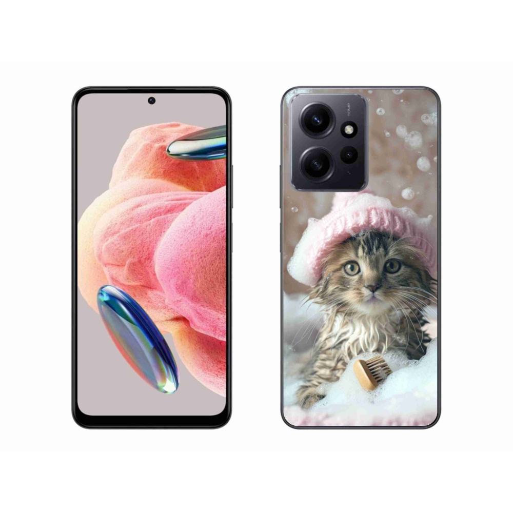 Gélový kryt mmCase na Xiaomi Redmi Note 12 4G - mačiatko a kúpeľ