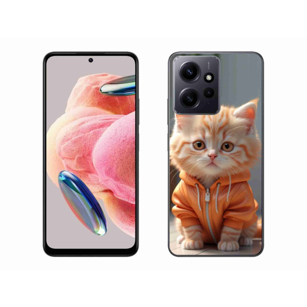 Gélový kryt mmCase na Xiaomi Redmi Note 12 4G - mačiatko v mikine