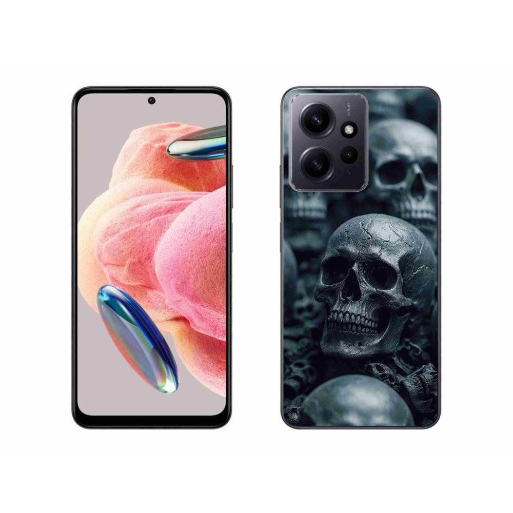 Gélový kryt mmCase na Xiaomi Redmi Note 12 4G - lebka 2