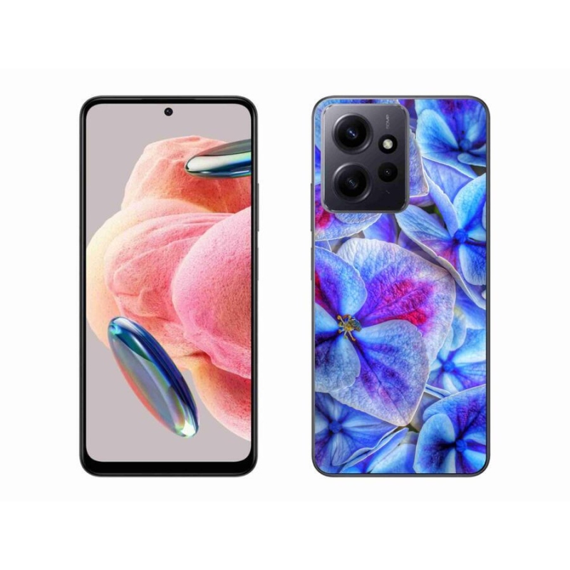 Gélový kryt mmCase na Xiaomi Redmi Note 12 4G - modré kvety 1