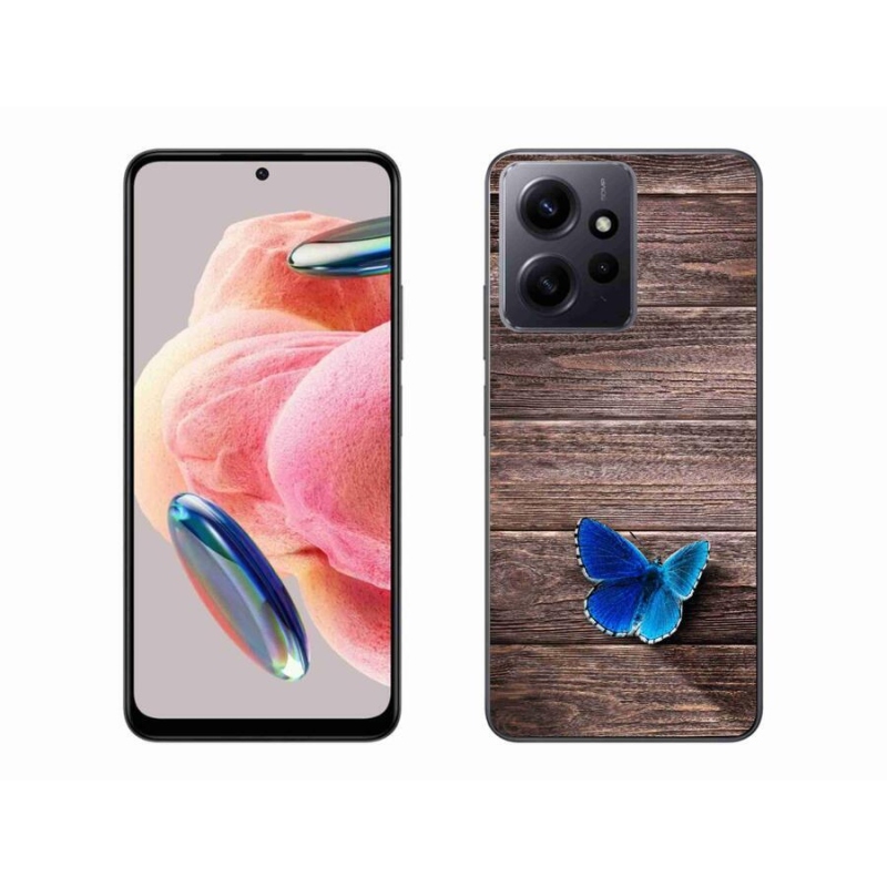 Gélový kryt mmCase na Xiaomi Redmi Note 12 4G - modrý motýľ 1