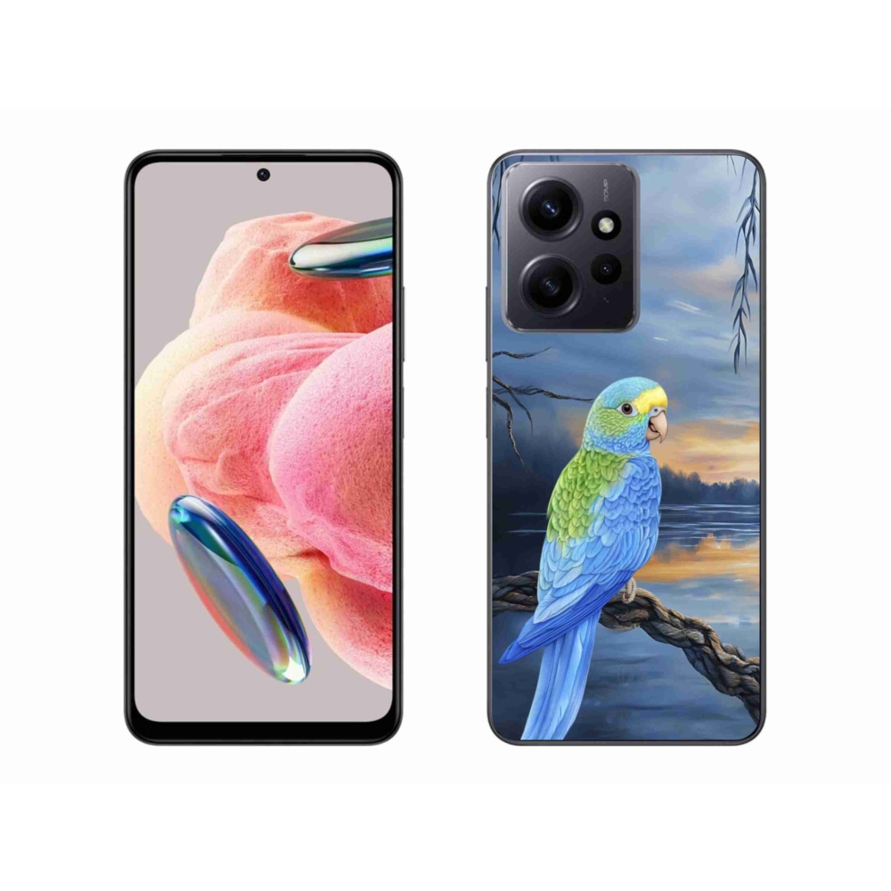 Gélový kryt mmCase na Xiaomi Redmi Note 12 4G - modrý papagáj
