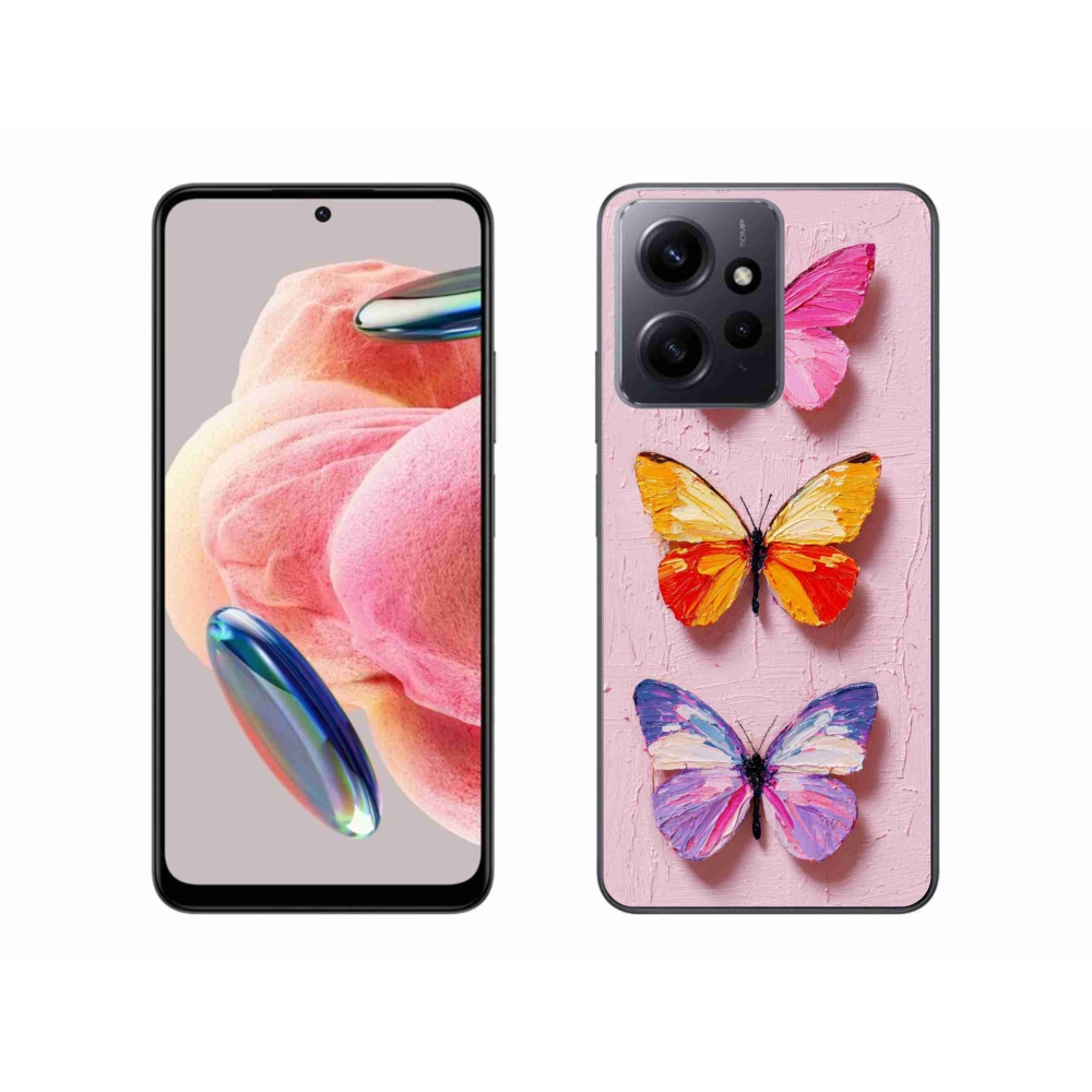 Gélový kryt mmCase na Xiaomi Redmi Note 12 4G - motýlia trojica