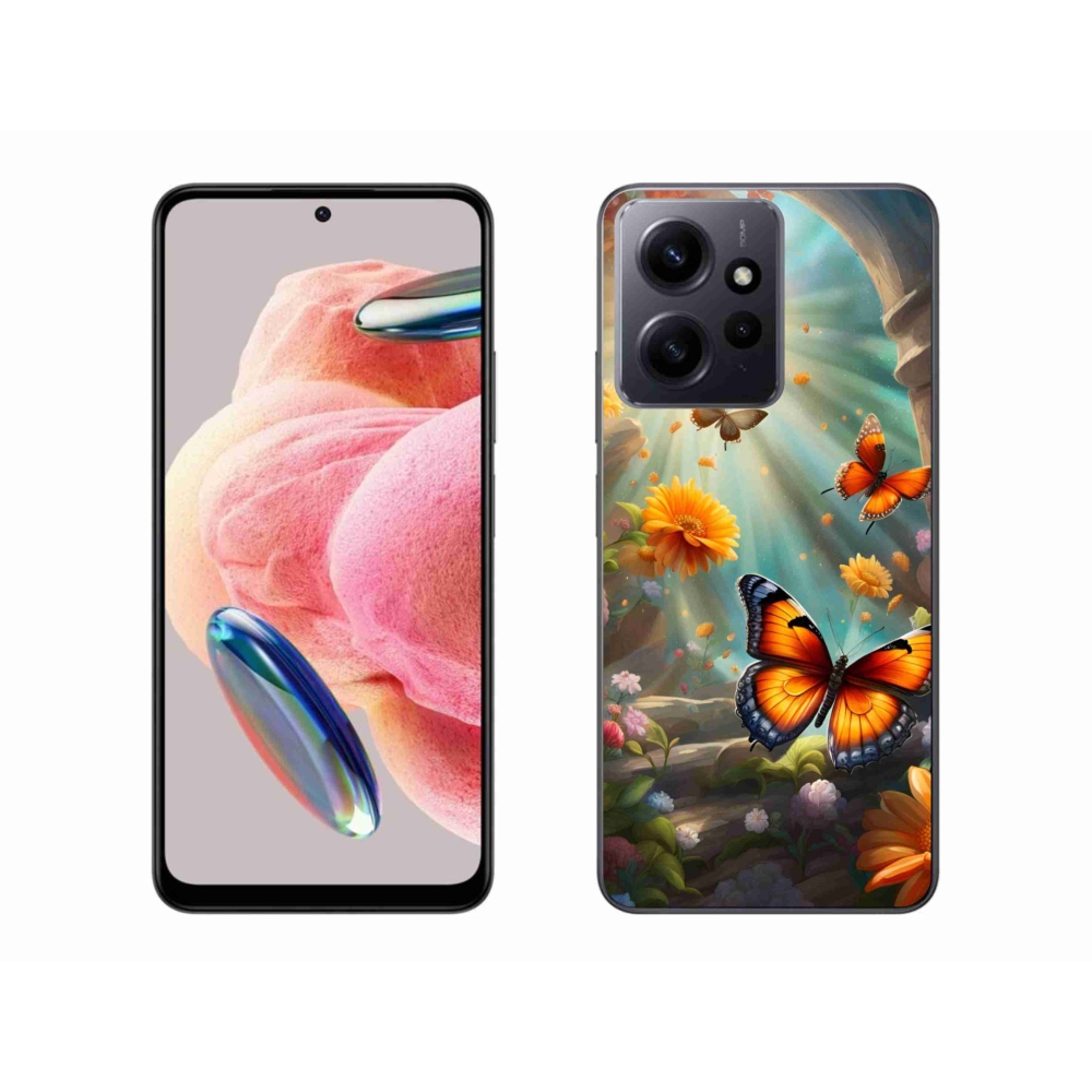 Gélový kryt mmCase na Xiaomi Redmi Note 12 4G - motýlia záhrada 2