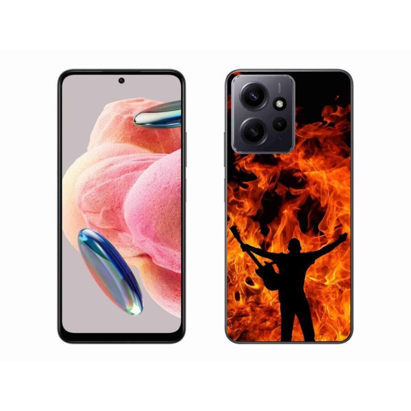 Gélový kryt mmCase na Xiaomi Redmi Note 12 4G - muzikant a oheň
