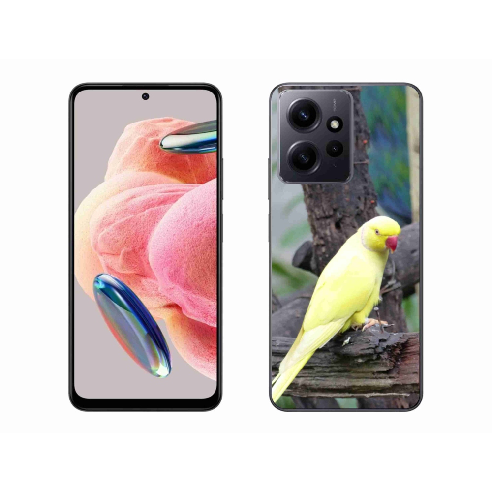 Gélový kryt mmCase na Xiaomi Redmi Note 12 4G - papagáj alexander žltý