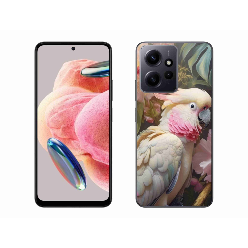 Gélový kryt mmCase na Xiaomi Redmi Note 12 4G - papagáj kakadu ružový 2