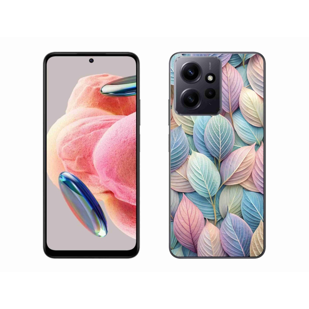 Gélový kryt mmCase na Xiaomi Redmi Note 12 4G - pastelové listy