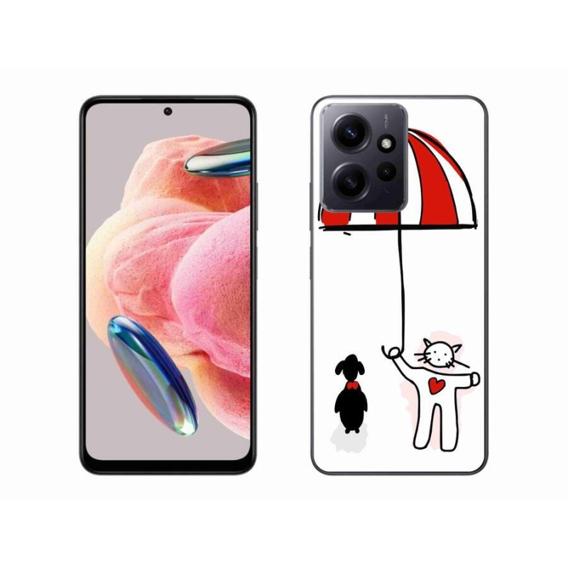 Gélový kryt mmCase na Xiaomi Redmi Note 12 4G - psík a mačička