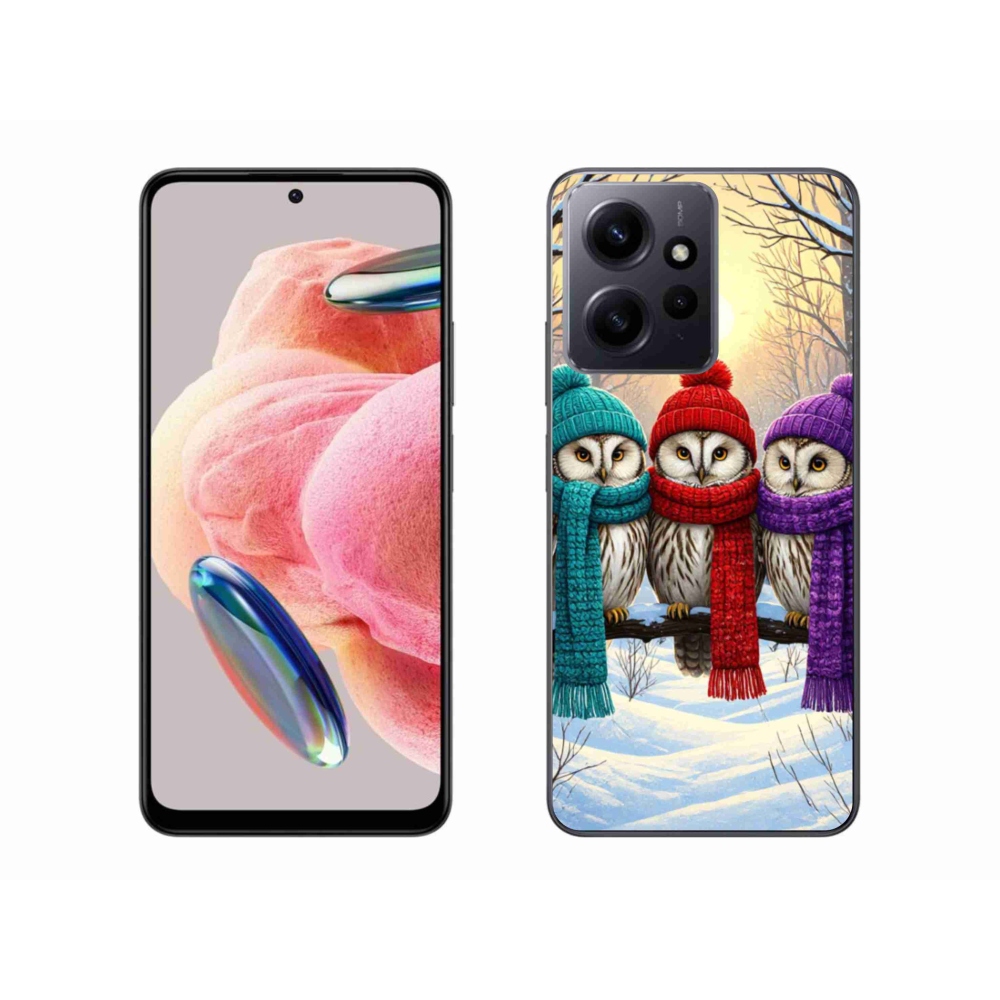Gélový kryt mmCase na Xiaomi Redmi Note 12 4G - soví priatelia