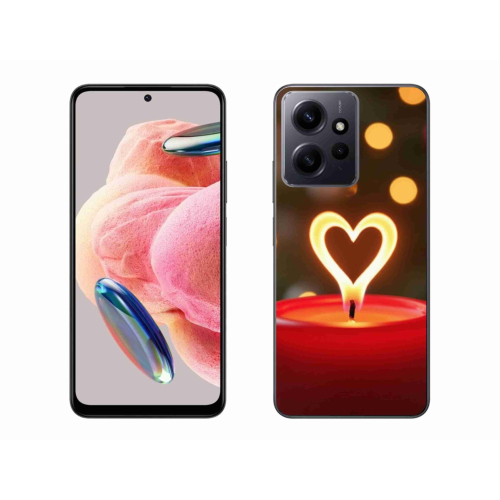 Gélový kryt mmCase na Xiaomi Redmi Note 12 4G - srdce z plameňa