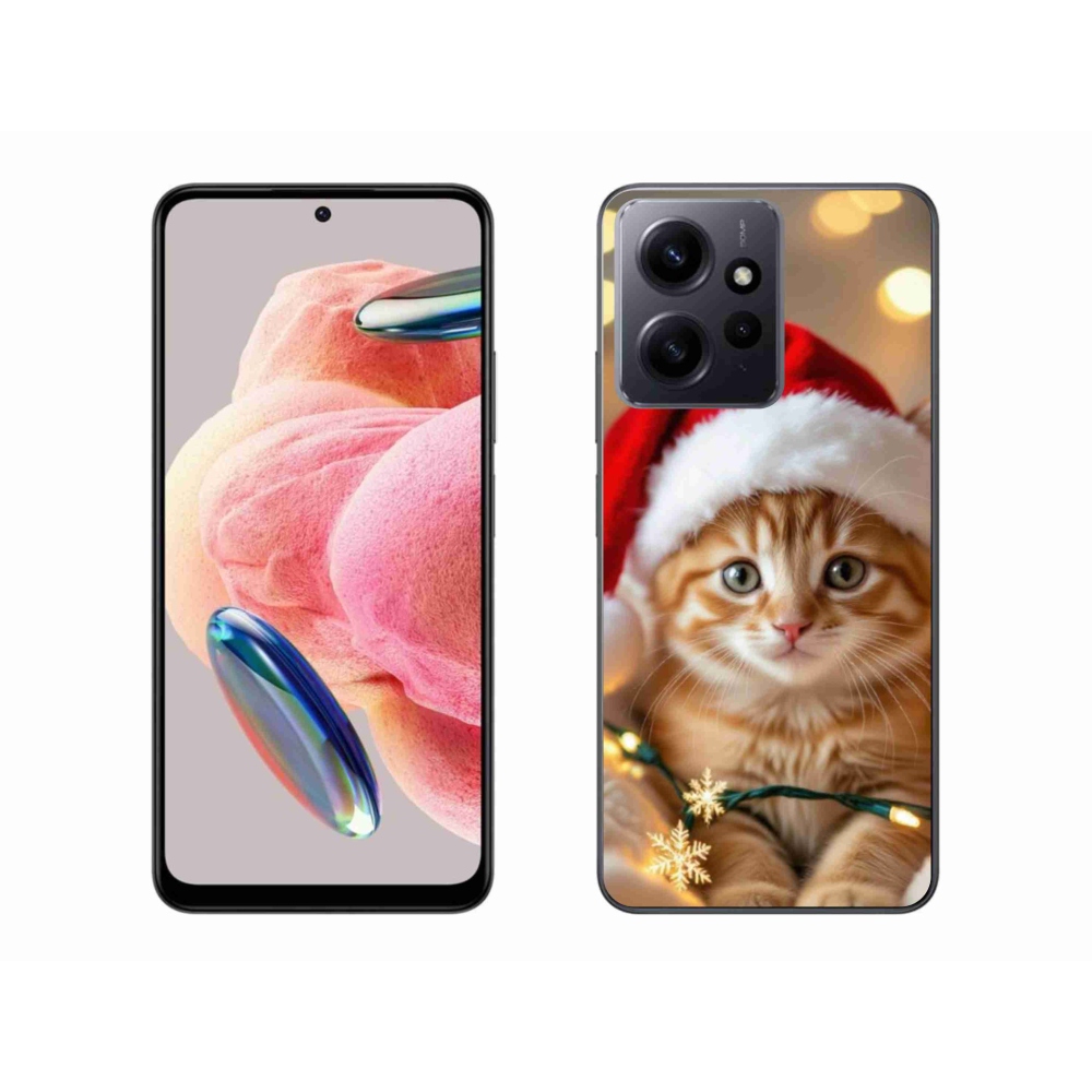 Gélový kryt mmCase na Xiaomi Redmi Note 12 4G - vianočné mačiatko