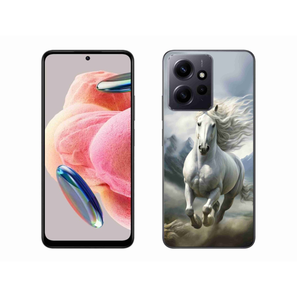Gélový kryt mmCase na Xiaomi Redmi Note 12 - bežiaci biely kôň 3