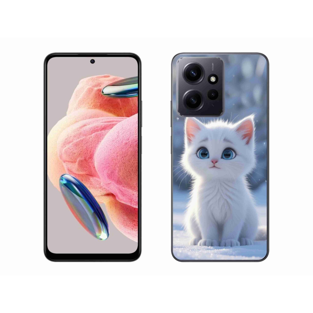 Gélový kryt mmCase na Xiaomi Redmi Note 12 - biele mačiatko 3