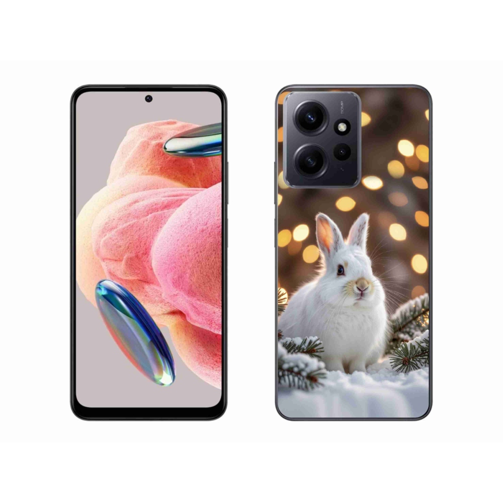 Gélový kryt mmCase na Xiaomi Redmi Note 12 - biely zajac