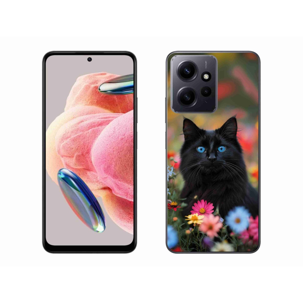 Gélový kryt mmCase na Xiaomi Redmi Note 12 - čierne mačiatko 4