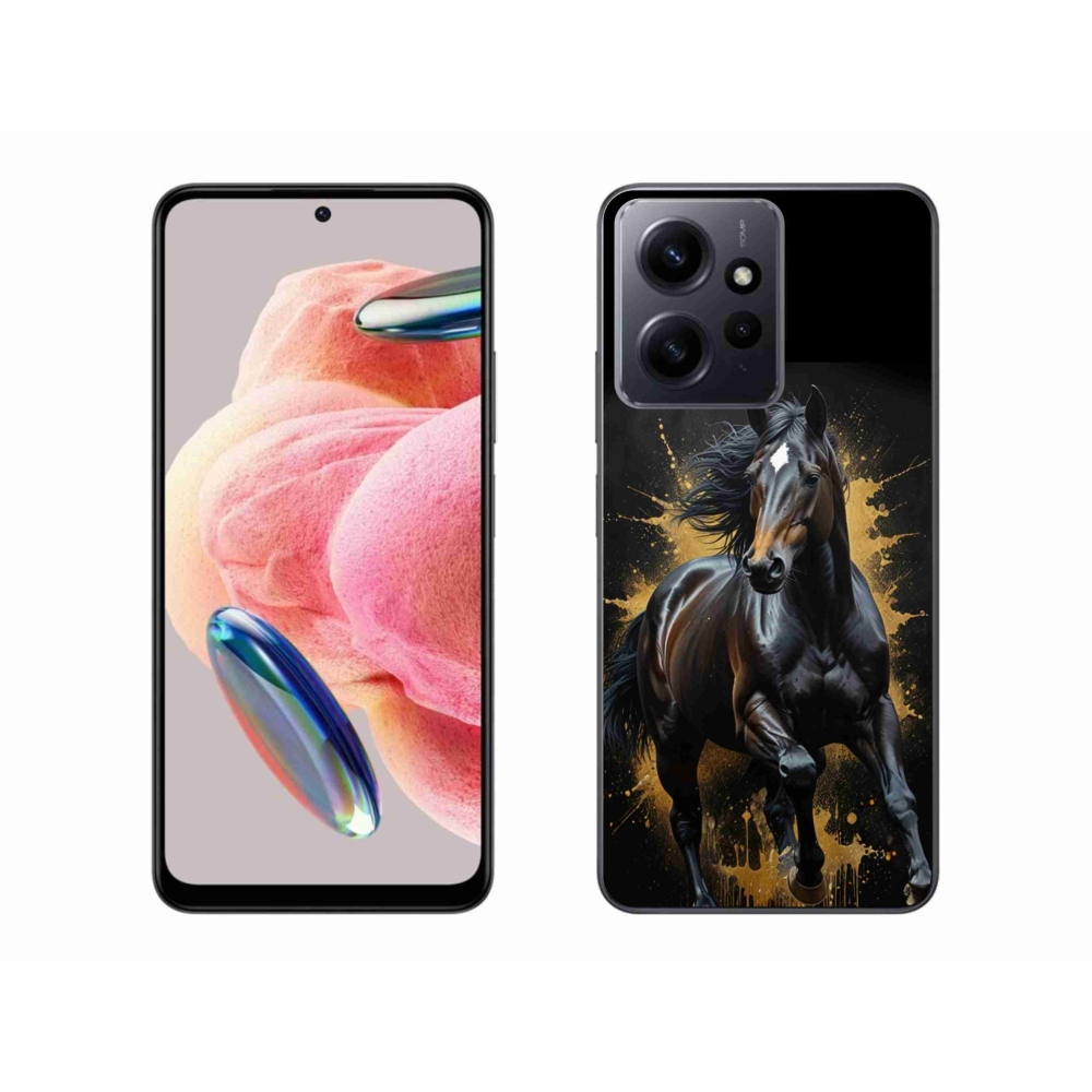 Gélový kryt mmCase na Xiaomi Redmi Note 12 - elegantný čierny žrebec