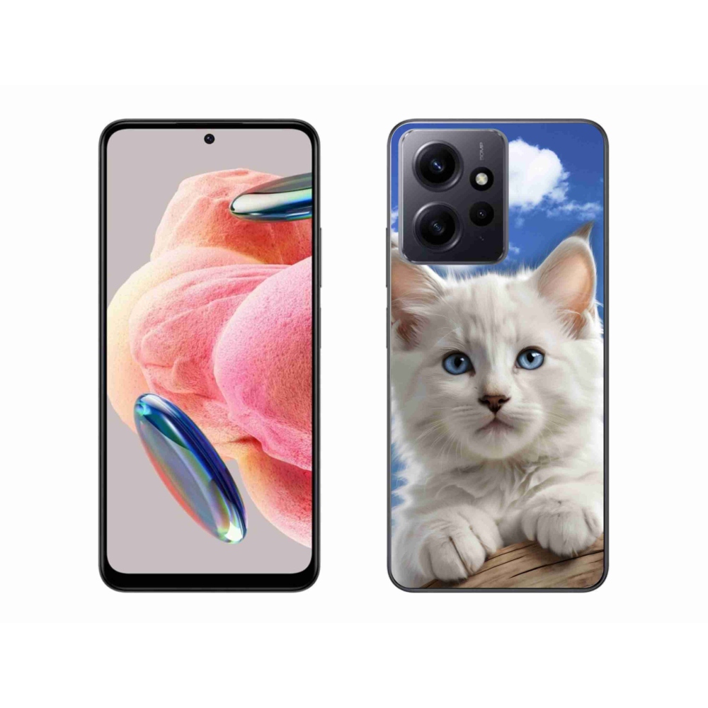 Gélový kryt mmCase na Xiaomi Redmi Note 12 - mačiatko a oblaky