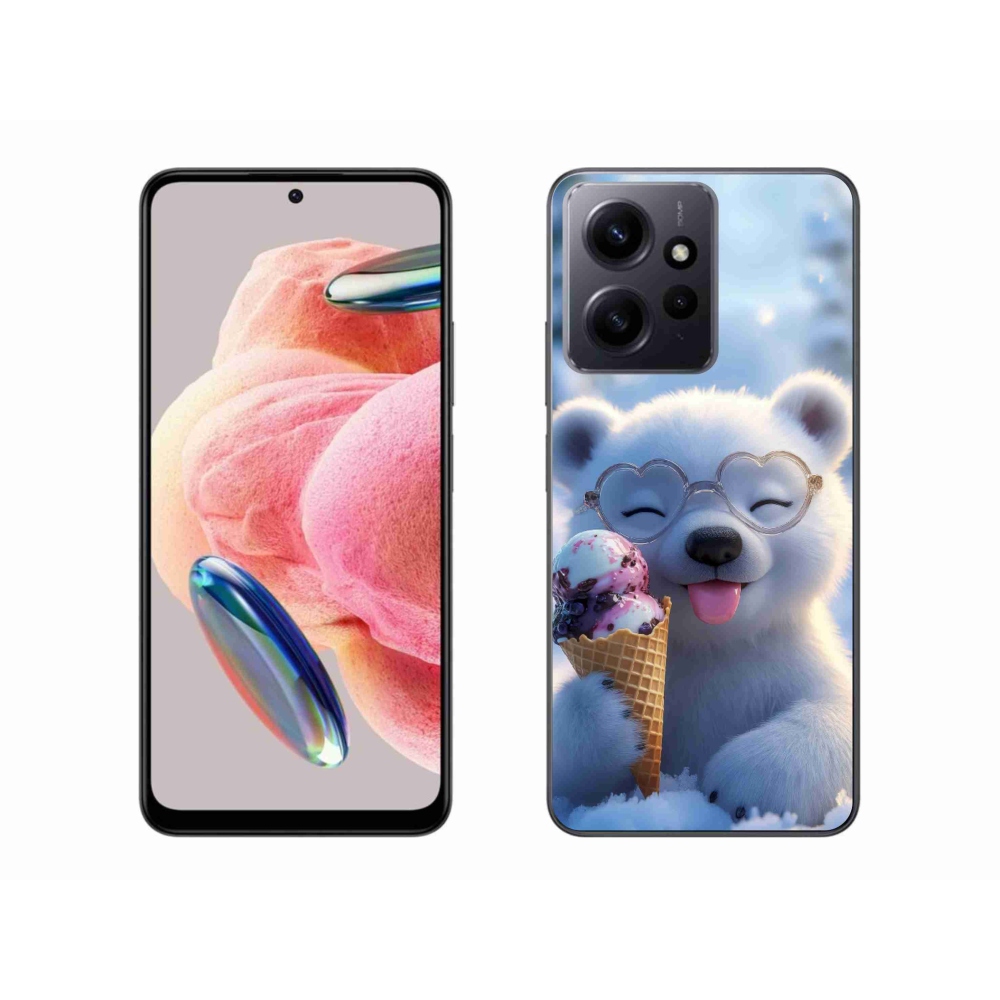 Gélový kryt mmCase na Xiaomi Redmi Note 12 - medvedík so zmrzlinou