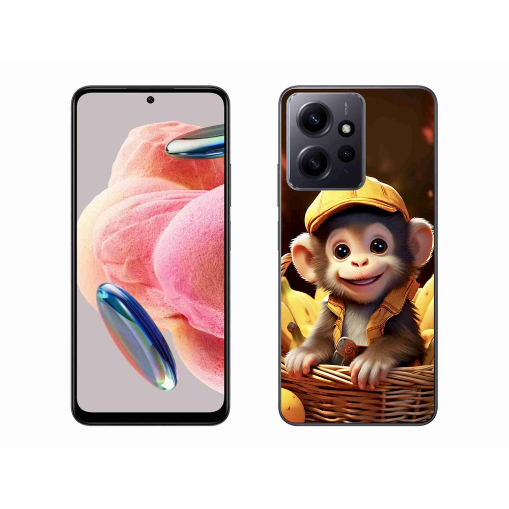 Gélový kryt mmCase na Xiaomi Redmi Note 12 - opice v košíku
