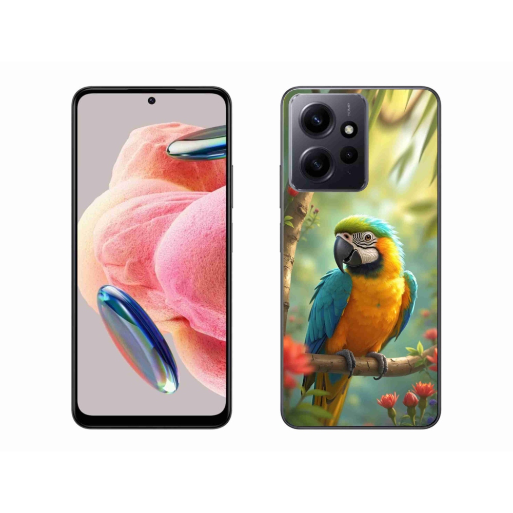 Gélový kryt mmCase na Xiaomi Redmi Note 12 - papagáj ara modrožltá