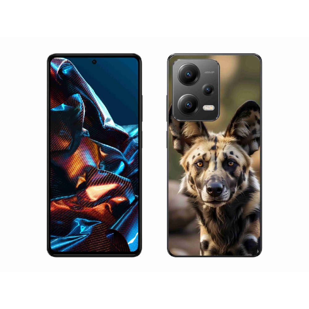 Gélový kryt mmCase na Xiaomi Redmi Note 12 Pre 5G - africký divoký pes