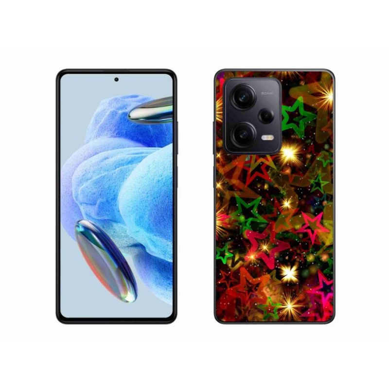 Gélový kryt mmCase na Xiaomi Redmi Note 12 Pro+ 5G - farebné hviezdičky