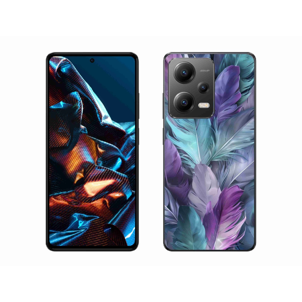 Gélový kryt mmCase na Xiaomi Redmi Note 12 Pro 5G - farebné perie 2