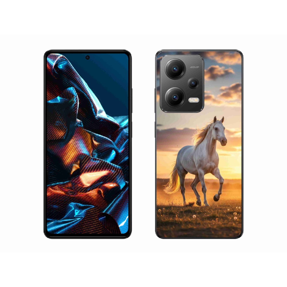 Gélový kryt mmCase na Xiaomi Redmi Note 12 Pro 5G - bežiaci biely kôň 2