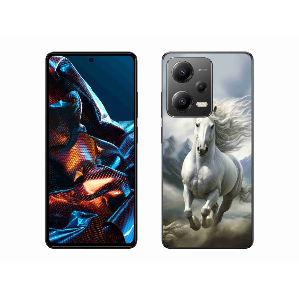 Gélový kryt mmCase na Xiaomi Redmi Note 12 Pro 5G - bežiaci biely kôň 3